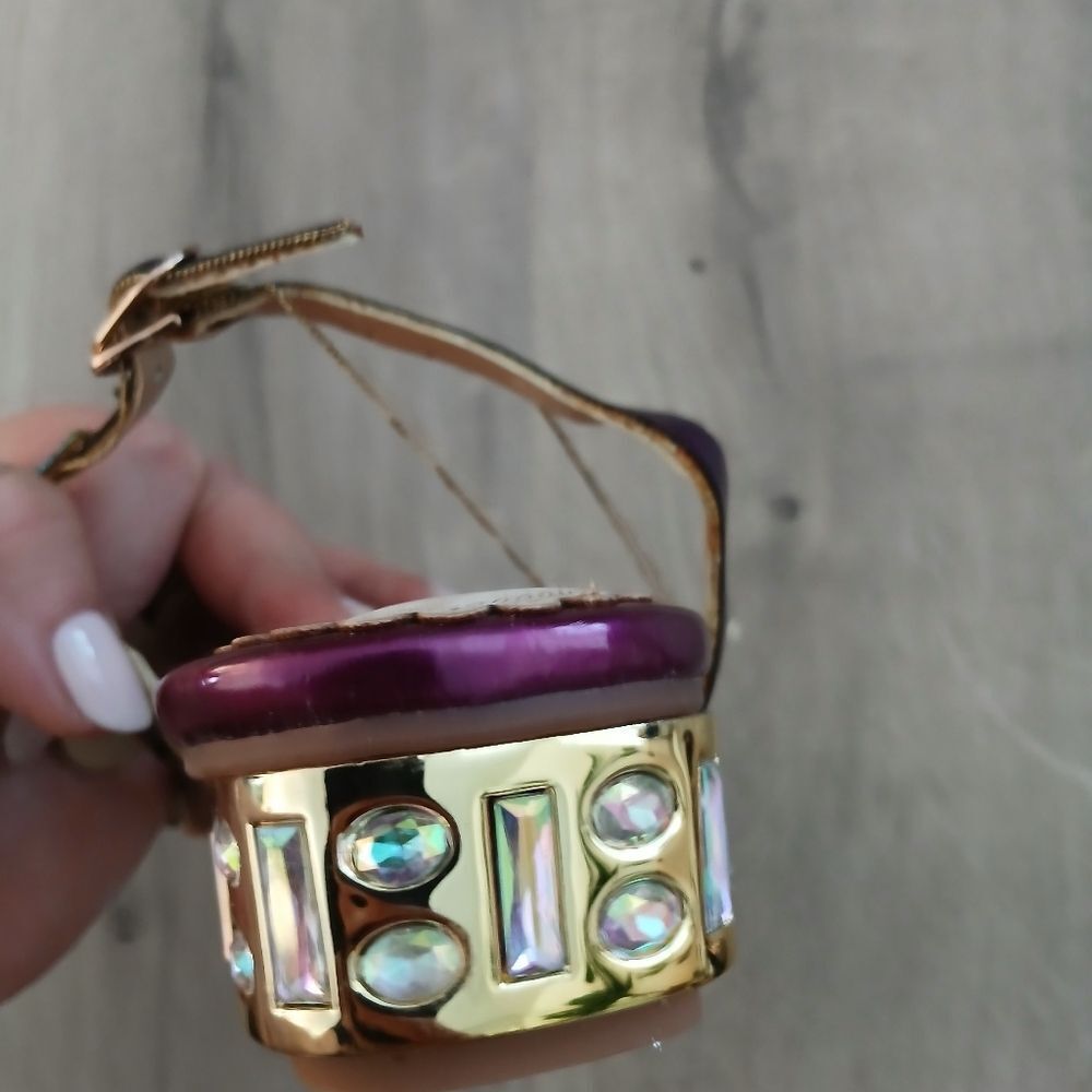 Purple and Gold Women's Sandals - Picture 2 of 7